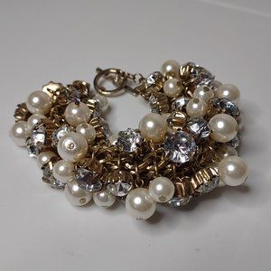 Vintage Faux Pearl  Bracelet